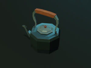tableware textured low-poly game ready assets pack Modello 3D