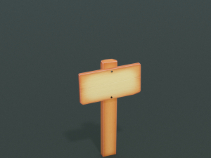 signposts textured low-poly game ready assets pack Modèle 3D
