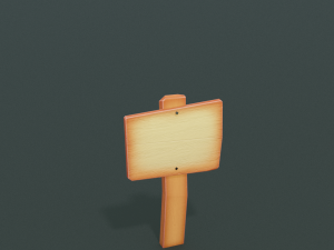 signposts textured low-poly game ready assets pack Modèle 3D