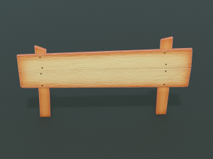 signposts textured low-poly game ready assets pack Modèle 3D