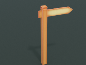 signposts textured low-poly game ready assets pack Modèle 3D