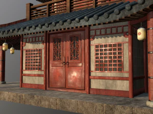 asian japanese-chinese-korean realistic building 3D Model