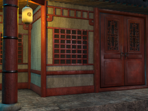 asian japanese-chinese-korean realistic building 3D Модель