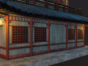 asian japanese-chinese-korean realistic building 3D Model