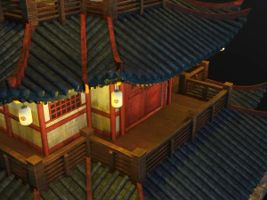 asian japanese-chinese-korean realistic building 3D Model