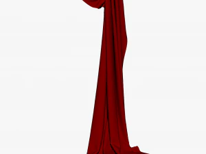 detail fancy curtain 3D Model