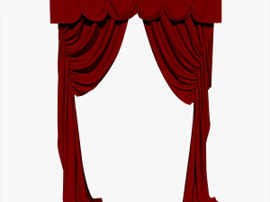 detalle cortina elegante Modelo 3D