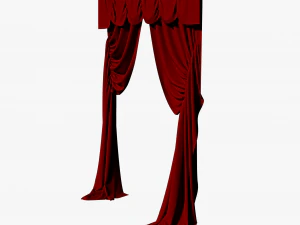 detail fancy curtain 3D Model