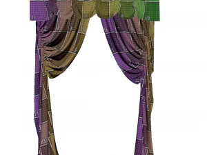 detail fancy curtain 3D Model