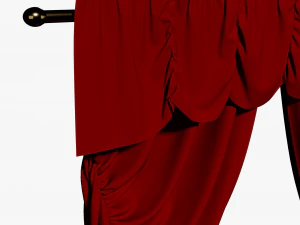 detail fancy curtain 3D Model