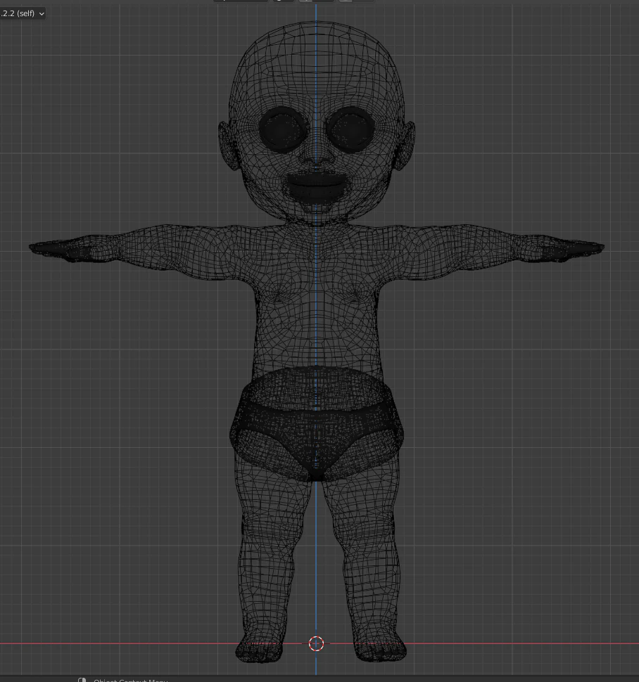 baby high and low poly 3D Model .c4d .max .obj .3ds .fbx .stl .blend 