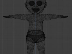 bayi poli tinggi dan rendah Model 3D