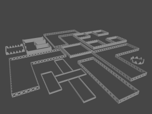 3D Garden Kitbash 3D मॉडल