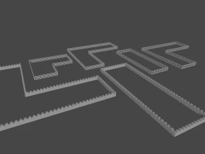 3D Garden Kitbash 3D Model