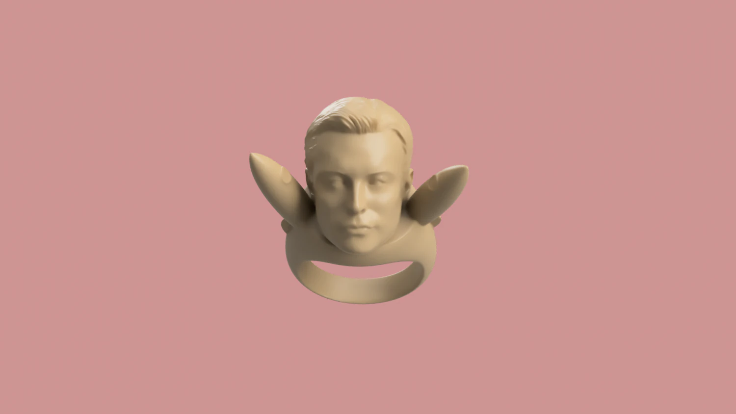 ELON RING 3D Print Model .c4d .max .obj .3ds .fbx .stl .blend 