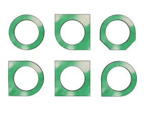 ABSTRACT BRACELETS SET 3D Print Model