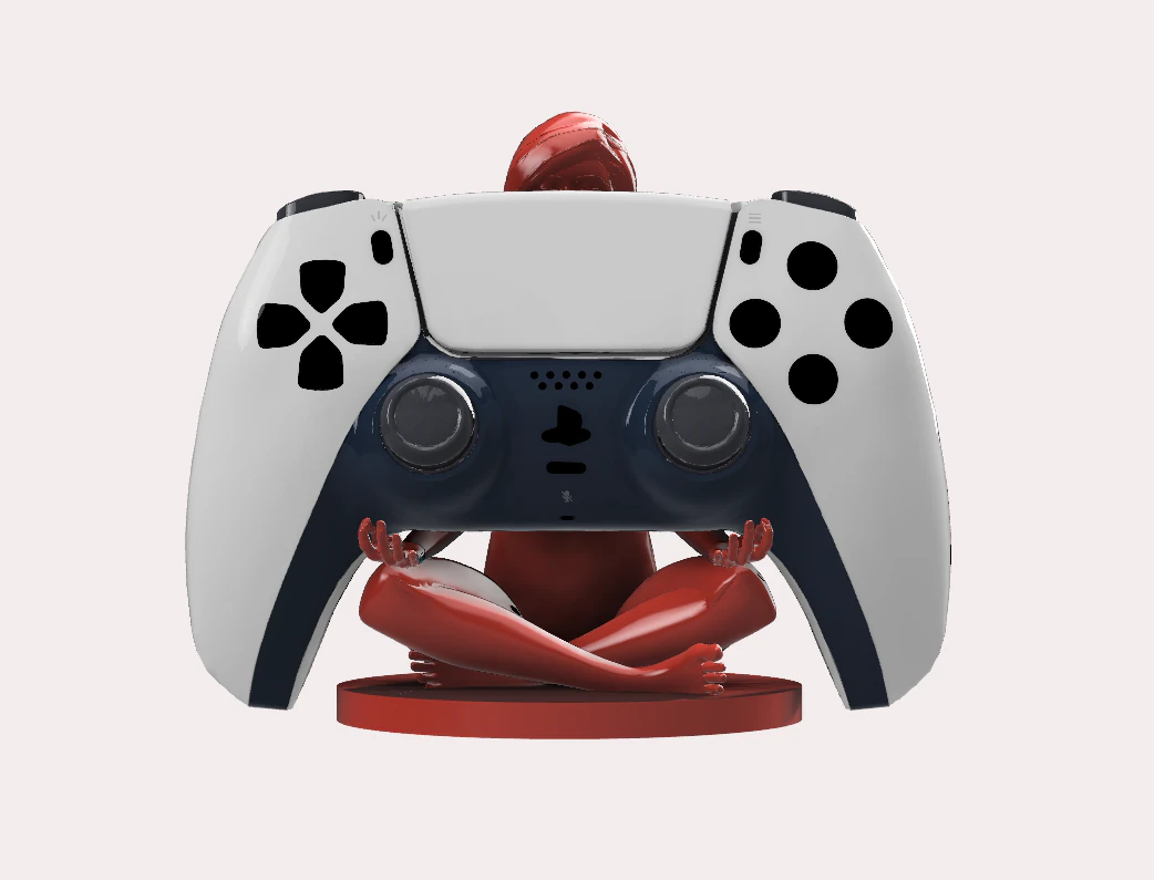 GIRL CONTROLLER HOLDER STAND PS5 3D Print Model .c4d .max .obj .3ds .fbx .stl .blend 