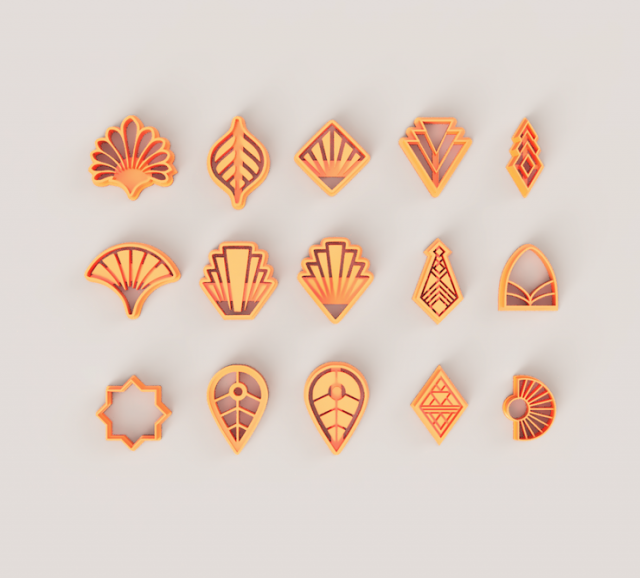ART DECO POLYMER CUTTER 3Dプリントモデル .c4d .max .obj .3ds .fbx .stl .blend 