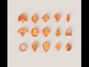 TAGLIERINA IN POLIMERO ART DECO Modello di stampa 3D