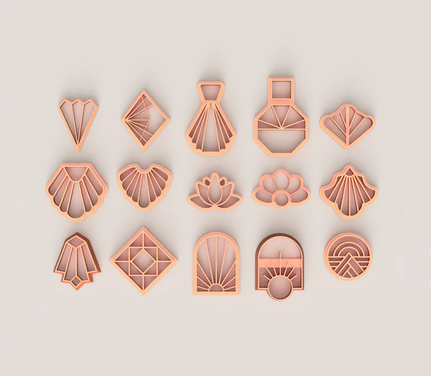 ART DECO 2 POLYMER CUTTER 3D Print Model .c4d .max .obj .3ds .fbx .stl .blend 