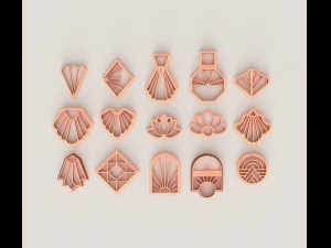 TAGLIERINA IN POLIMERO ART DECO 2 Modello di stampa 3D