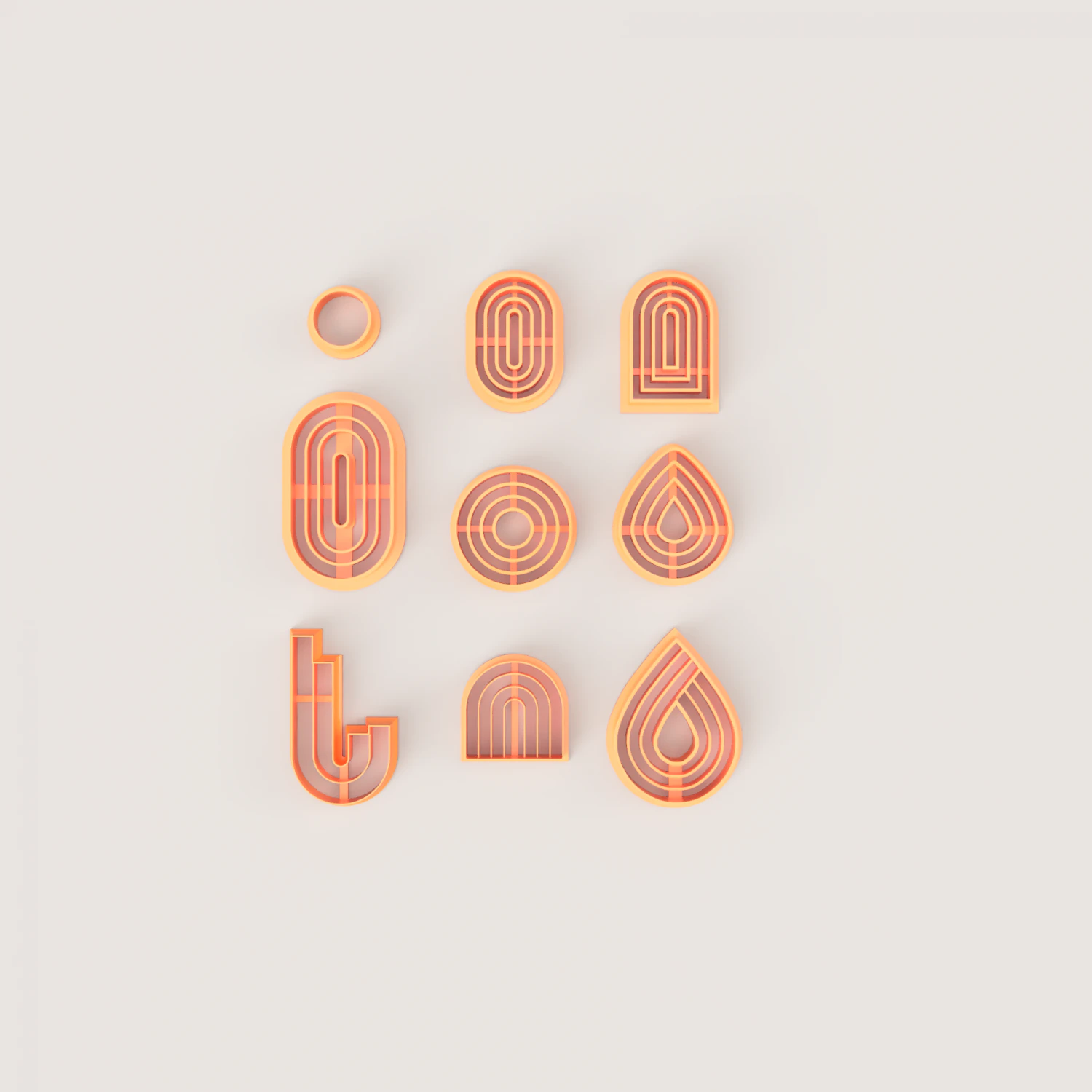 CONTOUR POLYMER CUTTER 3D Print Model .c4d .max .obj .3ds .fbx .stl .blend 