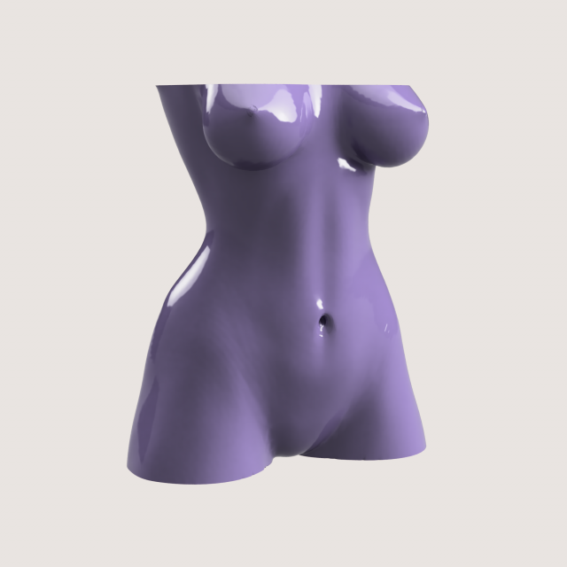 WOMAN BODY VASE 3D Baskı Modeli .c4d .max .obj .3ds .fbx .stl .blend