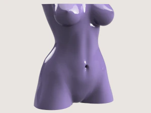 WOMAN BODY VASE 3D Print Model