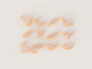 SET KUE PEMOTONG DINO Model Cetak 3D