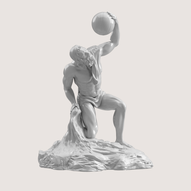 Basketball Atlant 3D 打印模型 .c4d .max .obj .3ds .fbx .stl .blend 