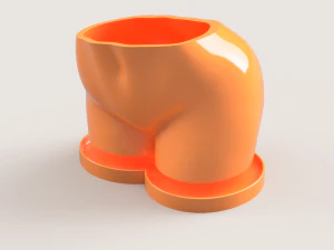 POT BOOTY UNTUK TANAMAN Model Cetak 3D