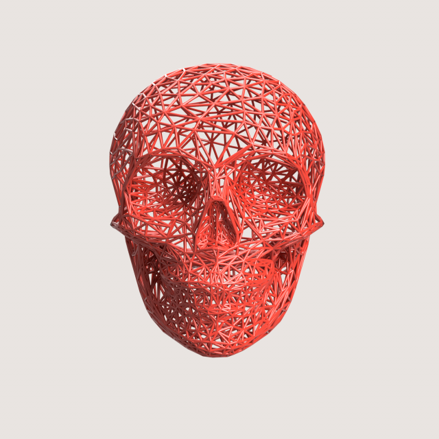 LINE SCULL Model Cetak 3D .c4d .max .obj .3ds .fbx .stl .blend 