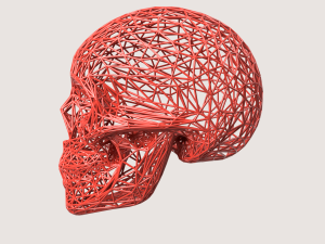 LINE SCULL Model Cetak 3D