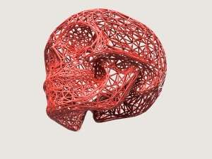 LINE SCULL Model Cetak 3D
