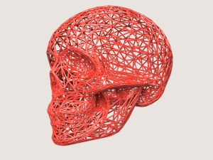LINE SCULL Model Cetak 3D