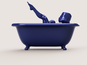Stormtrooper girl in bath Model Cetak 3D