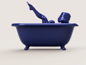 Stormtrooper girl in bath 3D Print Model