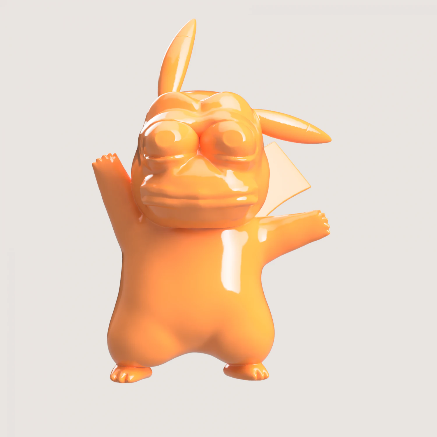 PEPECHU 3D Print Model .c4d .max .obj .3ds .fbx .stl .blend 
