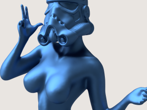 Stormtrooper girl 3D 프린트 모델