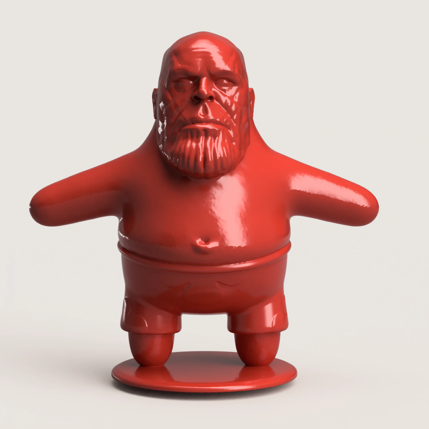 Thanos patric star 3D Print Model .c4d .max .obj .3ds .fbx .stl .blend 