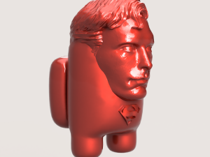AmongUS Superman Modello di stampa 3D