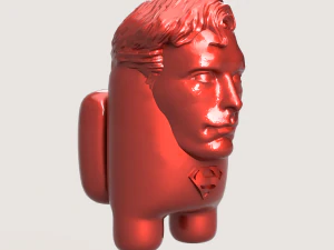 AmongUS Superman 3D Print Model