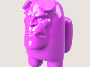 AmongUS Hellboy 3D Print Model