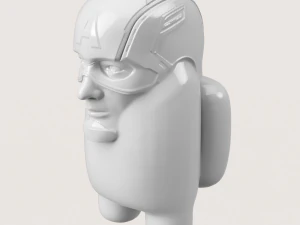 Di antara Captain America AS Model Cetak 3D