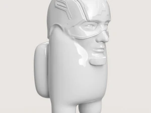 AmongUS Captain America 3D Print Model