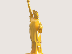 Statue of Liberty low poly 3D Baskı Modeli