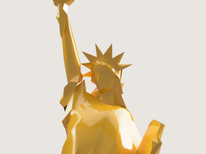 Statue of Liberty low poly 3D Baskı Modeli