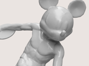 Mickey Mouse Discoball 3D Baskı Modeli