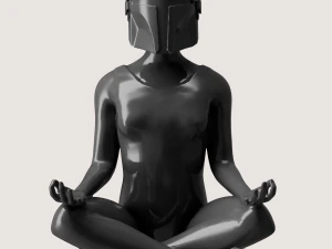 Gadis Mandalorian Model Cetak 3D