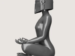 Mandalorian Girl 3D Print Model